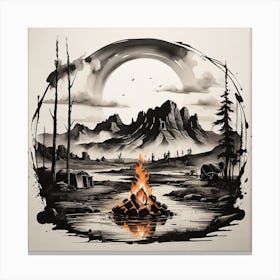 Campfire Canvas Print