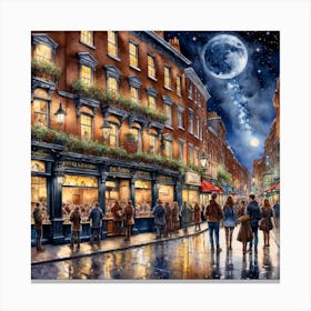 Night In London 1 Canvas Print