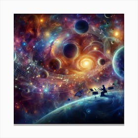 Music In Space Canvas Print