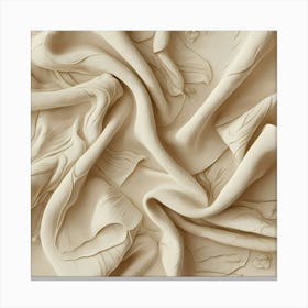 Beige Silk Canvas Print