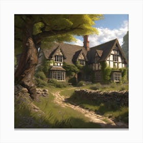 House In The Woods 5 Canvas Print