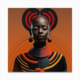 Bauhaus Kenyan Woman 03 Canvas Print