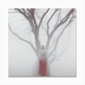 Woman In The Fog Canvas Print