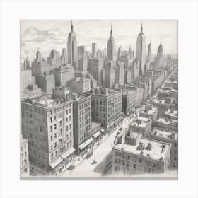 New York City Skyline Canvas Print