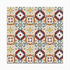 Azulejo - vector tiles, Portuguese tiles 6 Canvas Print