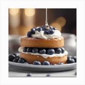 Blueberry Cake Canvas Print