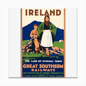 Ireland The Land Of Eternal Youth Canvas Print