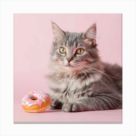 Donut Cat Canvas Print