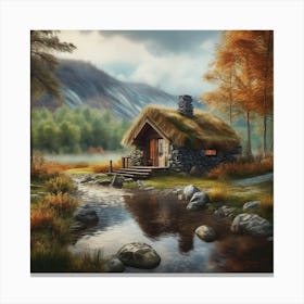 Cabin In The Woods 10 Canvas Print