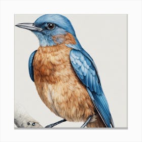 Bluebird Canvas Print