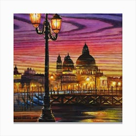 Venice At Dusk Canvas Print