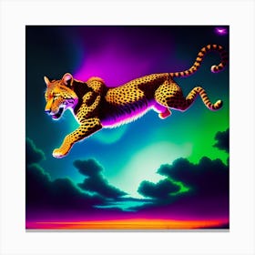 Cheetah In The Sky Canvas Print