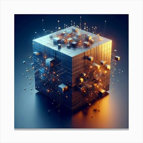 Cube Of Technology Canvas Print