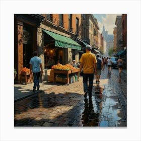 Nyc Street Scene Canvas Print