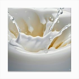 Splash Of Milk 6 Canvas Print