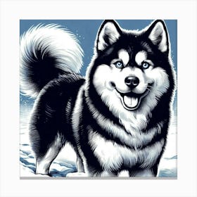 Husky dog 10 Canvas Print