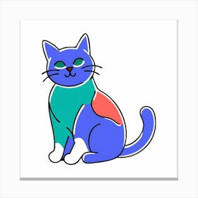 Cat Art Canvas Print