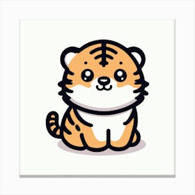 Cute Tiger 9 Canvas Print