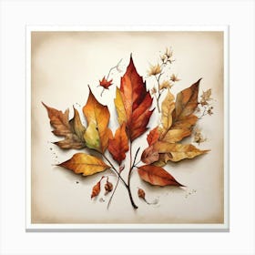 Autumn Leaves 19 Art Print Canvas Print