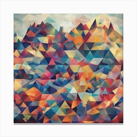 Polygonal Abstract Background Canvas Print