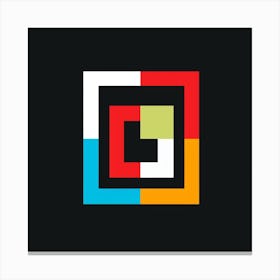 Square Logo Canvas Print