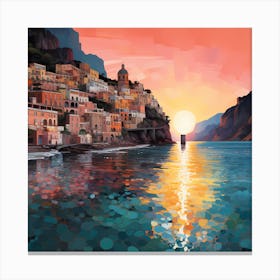 Sunset Strolls Canvas Print