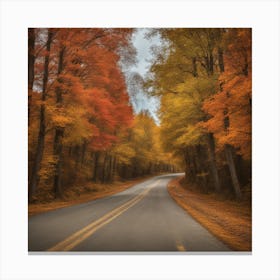 Autumn Road Canvas Print