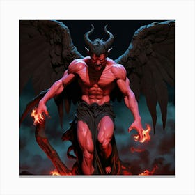 Demon Statue Canvas Print