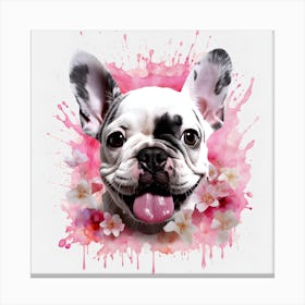 Frenchie Cute Art By Csaba Fikker 038 Canvas Print