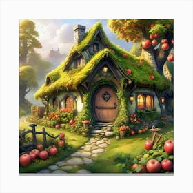 Fairy Apple Cottage #1 Canvas Print