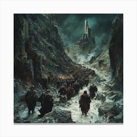 The Fellowship Fantasy Canvas Print