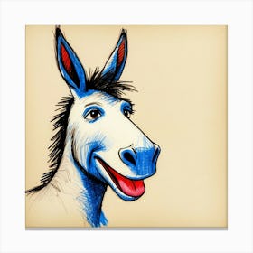 Donkey Stock Videos & Royalty-Free Footage Canvas Print