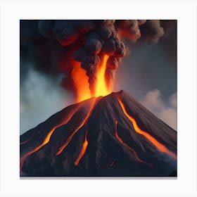 Volcano Eruption Canvas Print