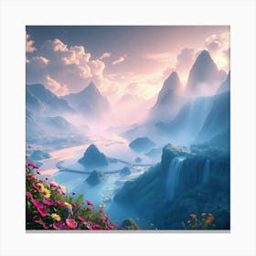 Chinese Landscape 2 Canvas Print