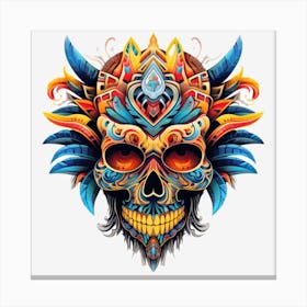 Skull Of The Day 2 Canvas Print