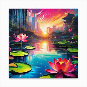 Lotus Lily 5 Canvas Print