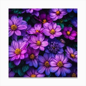 Purple Flowers 6 Canvas Print