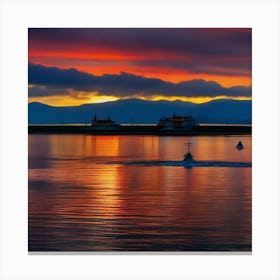 Sunset In Scotland 8 Canvas Print