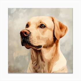 Labrador Retriever Calm Oil Painting 2 Canvas Print