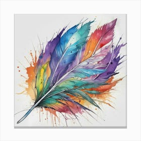 Feather Painting 11 Canvas Print