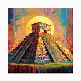 Pyramid Of Chichen Itza Canvas Print