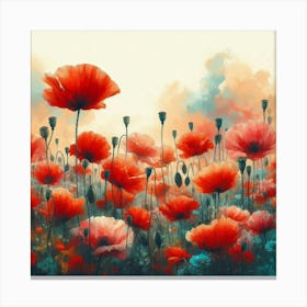 Poppies 14 Canvas Print