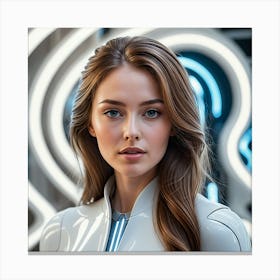 Futuristic Woman 23 Canvas Print