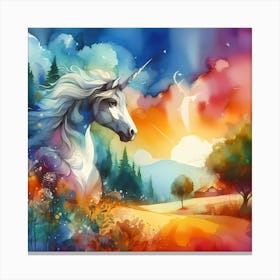 Unicorn Painting 2 Canvas Print