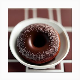 Chocolate Donut Canvas Print