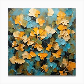 Tropical leaves of ginkgo biloba 2 Canvas Print