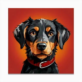 Portrait Of A Dog 6 Canvas Print