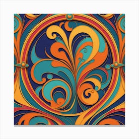 Abstract Swirls 8 Canvas Print