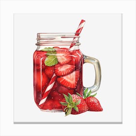 Strawberry Margarita Canvas Print