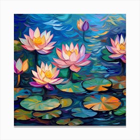 Lotus Lilies Canvas Print